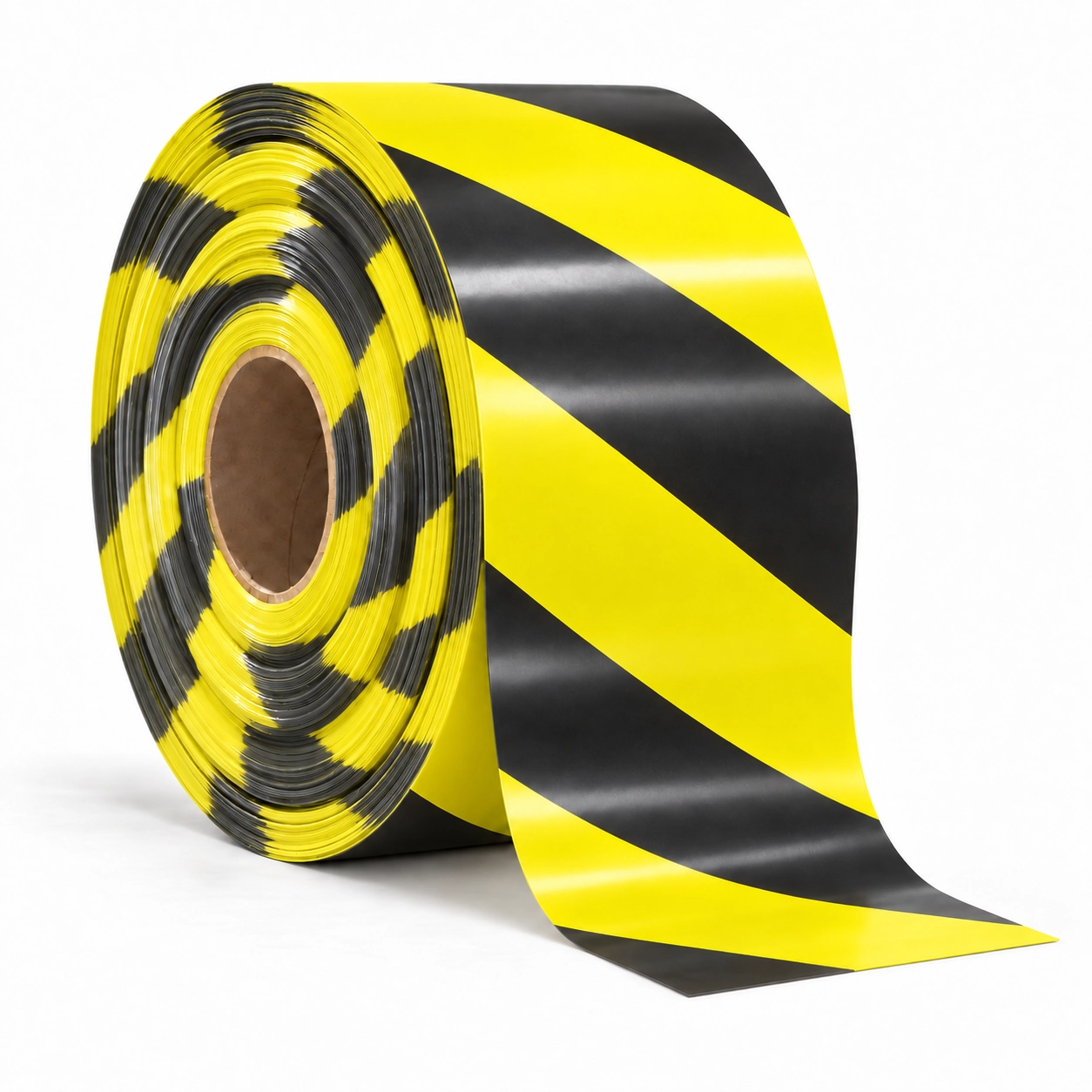 Warning Tape – Black & Yellow Diagonal Stripe - Image 1