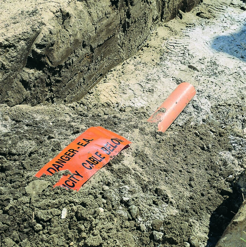 Cable Cover in use on the ground