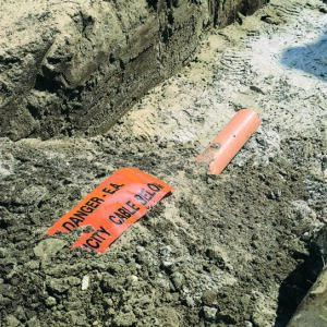 Cable Cover in use on the ground
