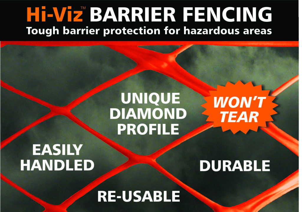 Hi-Vis Barrier Fence Ad
