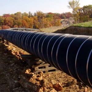 pipe wrapped in rockshield