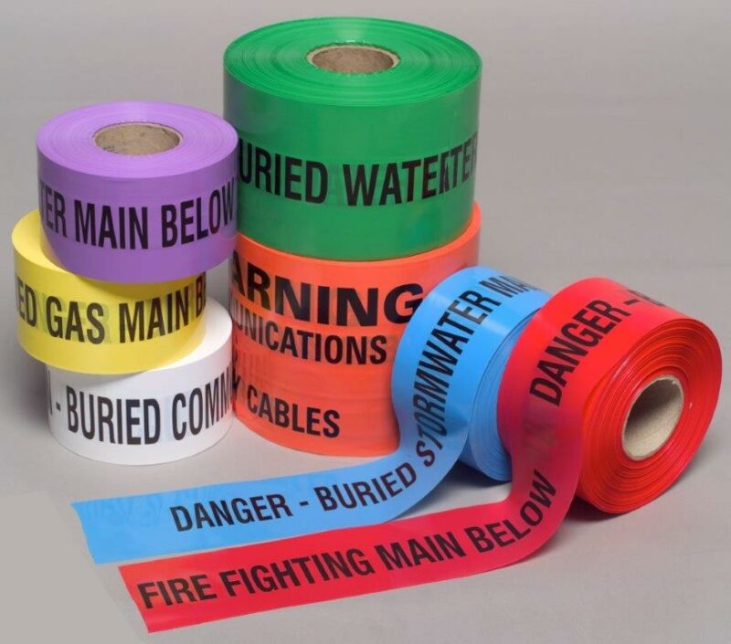 Non-Detectable Underground Warning Tapes