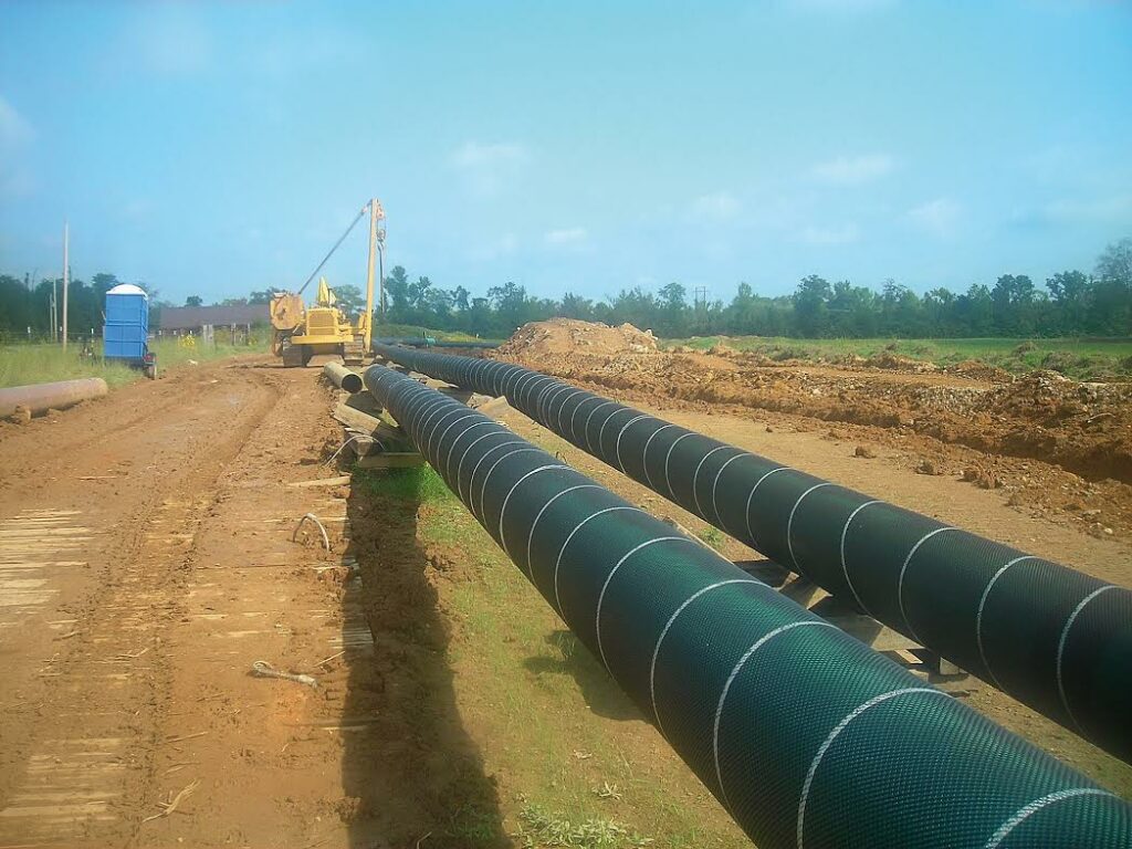 wrapped pipes with rockshield