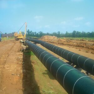 wrapped pipes with rockshield