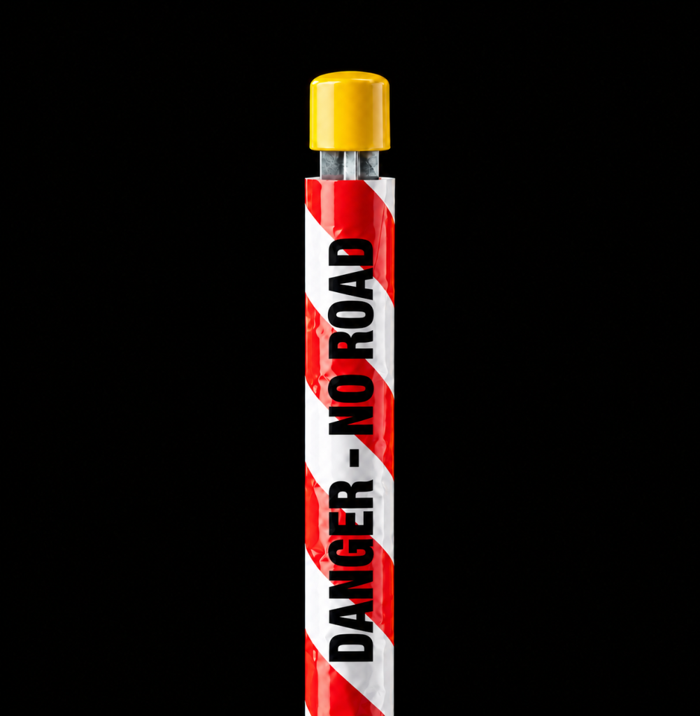 Warning Tube – Danger No Road
