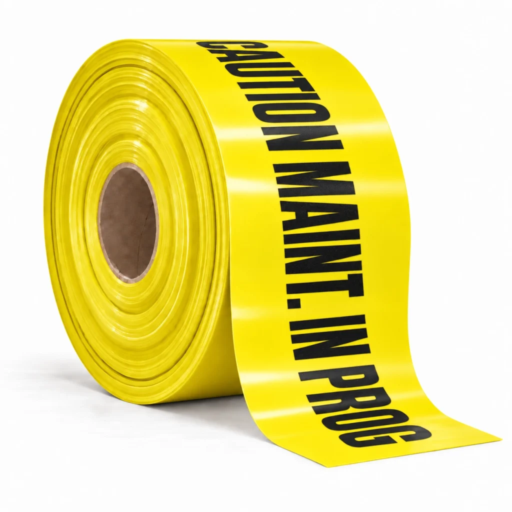 Warning Tape – Caution Maintenance in Progress
